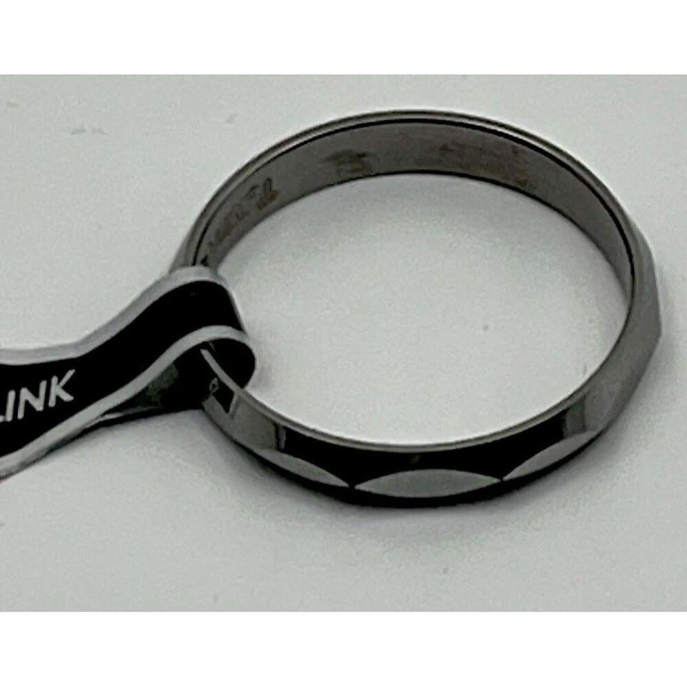 Tungsten Beveled Ring Band – Scratch Resistant Toughest Metal Size 12 New